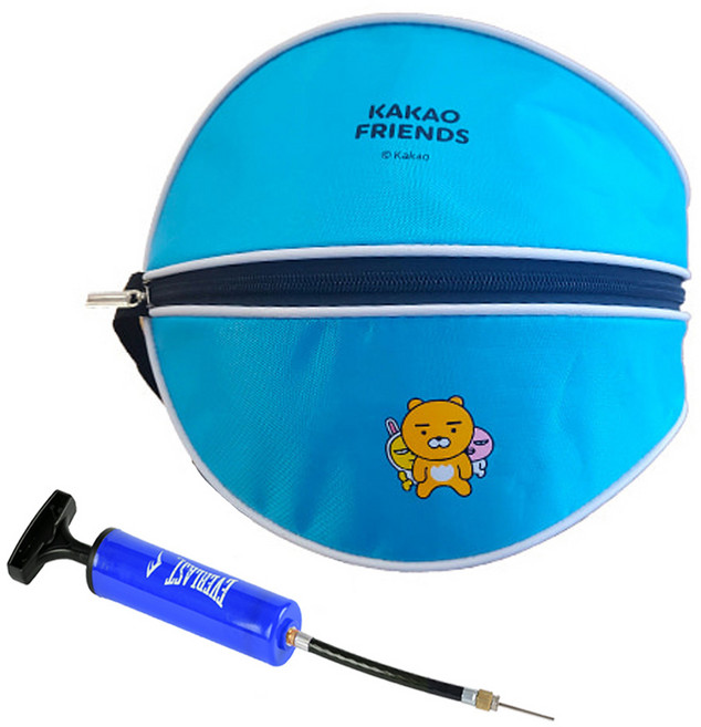카카오프렌즈 볼가방, 스카이 블루+펌프(블루), 1개