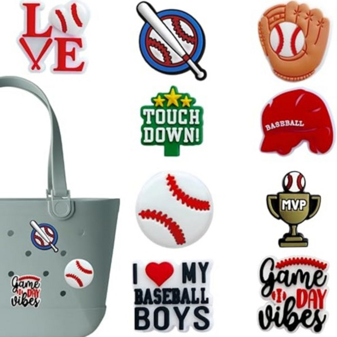 호환 Bogg Bag 진주용 참 Bogg Bag 액세서리용 나비 체인 사랑 Simply Southern Beach Tote와 호환되는 참, 01 빠른, [25] P