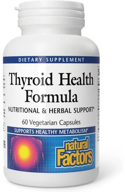 Natural Factors Thyroid Health Formula Nutritional and Herbal Support 60 Capsules, 1개 - 쿠팡