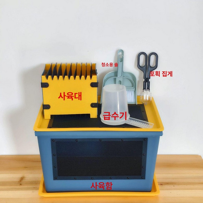 귀뚜라미사육상자 사육대 사육 귀뚜라미 먹이용, 1개, 스퀴럴+드래곤플라이+파충류 사육 A