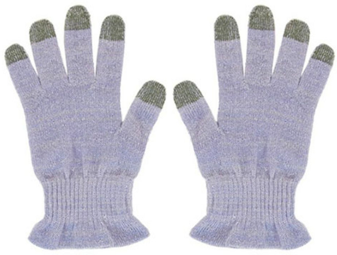 후지팍스 스마트폰 터치 실크 수면장갑 보습장갑 핸드케어 손보습 일본수입, 1세트, 라벤다