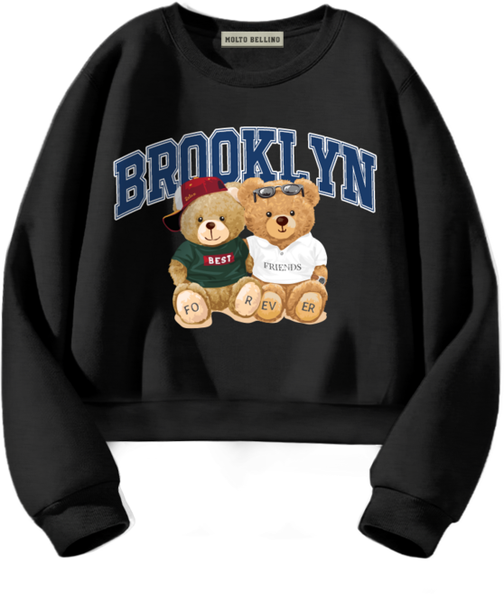 몰토벨리노 SF 베스트프렌드 세미오버핏 크롭 맨투맨