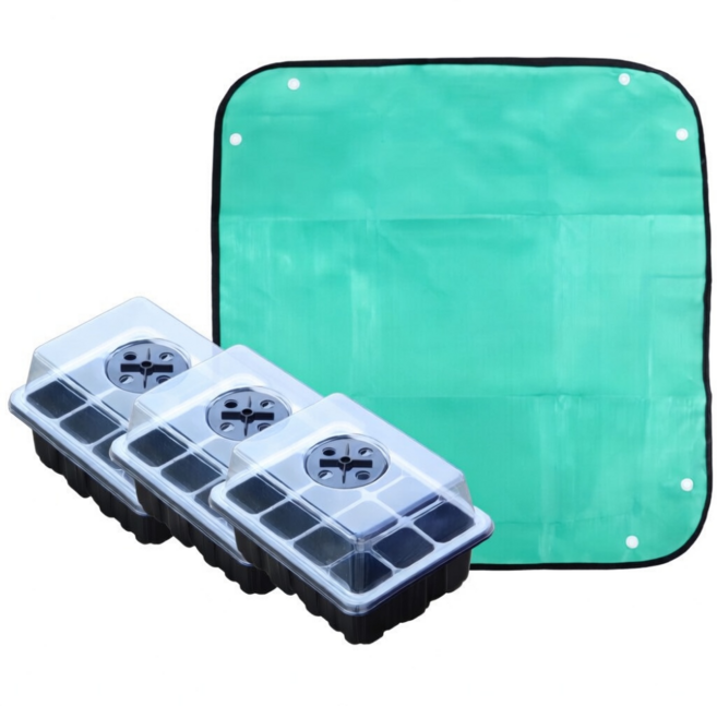 소담팜 12구 모종트레이 3p 모종판 작업매트 세트, 1개