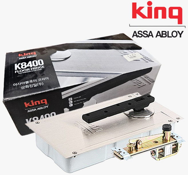 삼화정밀 K-8400 킹 양쪽정지형 플로어힌지 강화도어 유리문 방수 현관문, 1개
