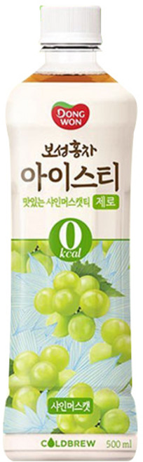 동원보성홍차 아이스티 샤인머스캣 제로, 500ml, 1개