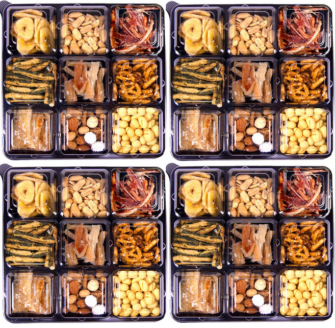 마른안주 세트 안주플래터 [아오리마켓] 구구플래터A 홈파티 구성, 4개