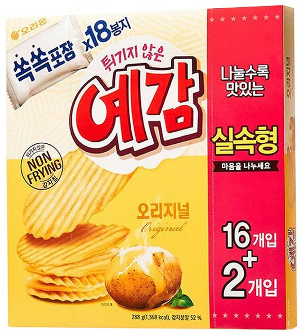 오리온 예감 오리지널 실속형, 288g, 4개