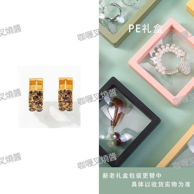 S925純銀滿鑽耳圈耳環