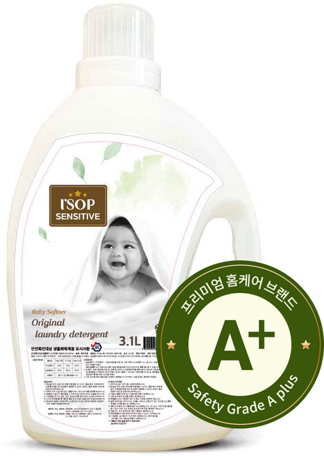 아이솝 메가 센서티브 신생아 아기 세제 무향 3.1L, 1개