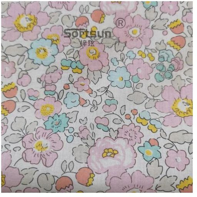 리버티원단 스타일 꽃무늬 인형 자투리천 퀼트원단 109657, Betsy FJ 0.5M, 1개