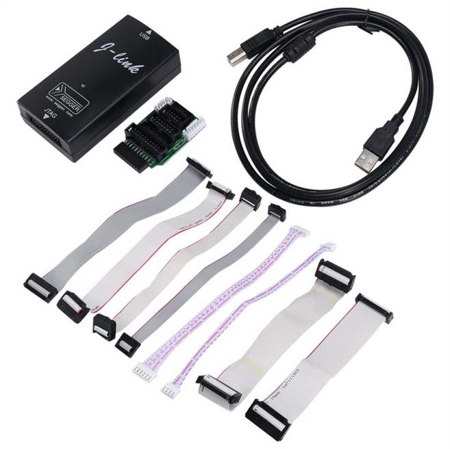 J-LINK V9 ARM 에뮬레이터용 JLINK USB-JTAG 어댑터 에뮬레이터 STM32 ARM MCU, As Shown, As Shown, 보여진 바와 같이