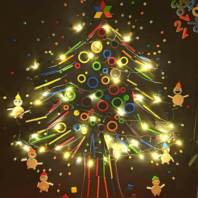 정토이즈 DIY 자석가베 370pcs 유아 원목 교구 카프라 몬테소리 장난감 소근육발달, 네추럴 370pcs 개별 보호포장