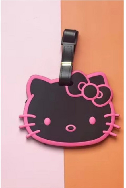 헬로키티 캐리어네임택 러기지택 수화물이름표