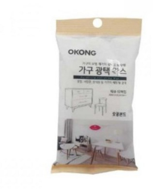 오공 간편하게 가구 광택 왁스 일회용 크린 광택티슈 물휴지, 1개