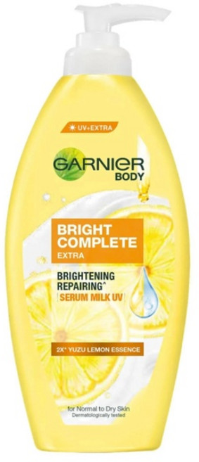 GARNIER 亮白 Complete Extra 精華乳液 UV 雙倍檸檬精華 保濕 400ml, 1件