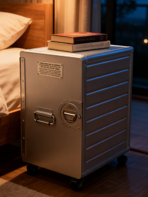 이동수납장 항공기 알루미늄서랍장 중요 서류 보관함 상자 서랍형 보관 캐비닛 정리함 바퀴수납장, 중형 알루미늄 01