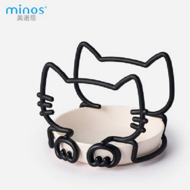 미노스 네꼬 드립백 거치대 세트, 1개, 블랙