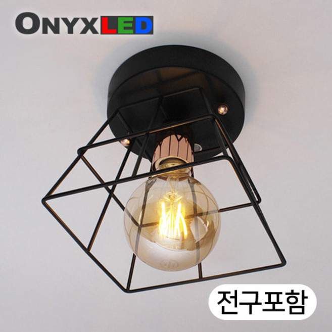 공간LED DS_카트 1등 직부등 센서등 전구포함, 블랙센서등+12W 지니 볼전구 전구색(노란빛) 포함, 1개