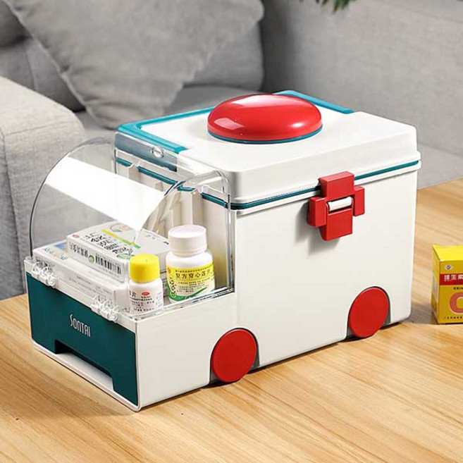 살림일기 자동차 가정용 구급상자, 자동차구급함-그린