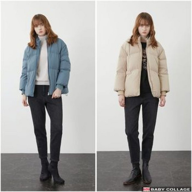 올리비아로렌 이중카라 구스다운 신선도원 VOCKD3W9431