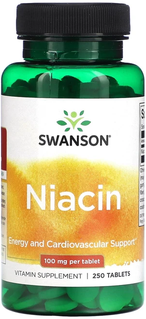 Swanson 니아신 100mg 250정, 1개 - 쿠팡