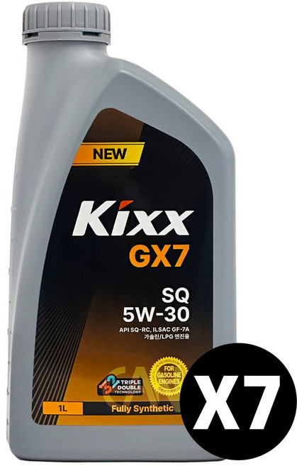 GS 킥스 Kixx GX7 SQ 5W-30 1리터, 1L, 5w30, 7개
