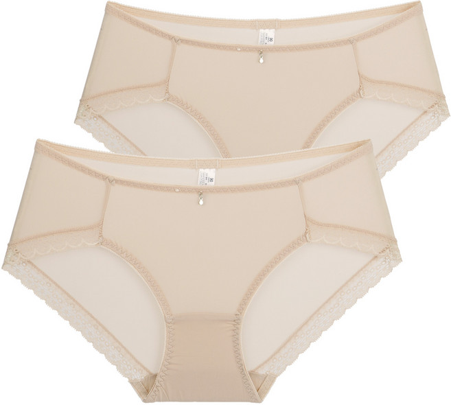 블루비비by비비안 레이스 포인트 노라인 팬티 2매