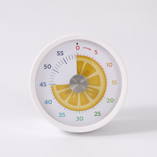 공심 무소음 상크한 과일 타이머, 1개, 레몬