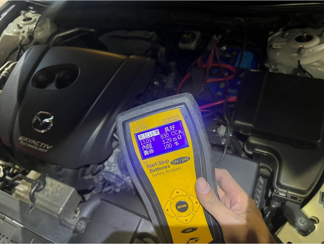 【全電行】MAZDA 汽車電池更換 國際牌 Q100 汽車電池更換 BMS重製, 1個