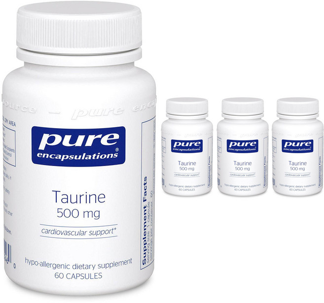 퓨어인캡슐레이션 타우린 500mg 캡슐, 60정, 4개