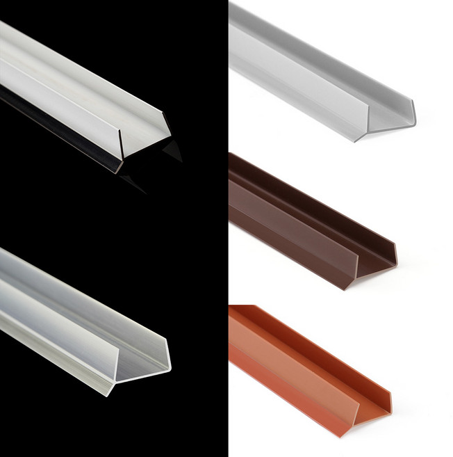 B&M 싱크대 쫄대 걸레받이캡 무료재단 먼지유입방지 비엔엠, 18mm, 화이트, 2.4M