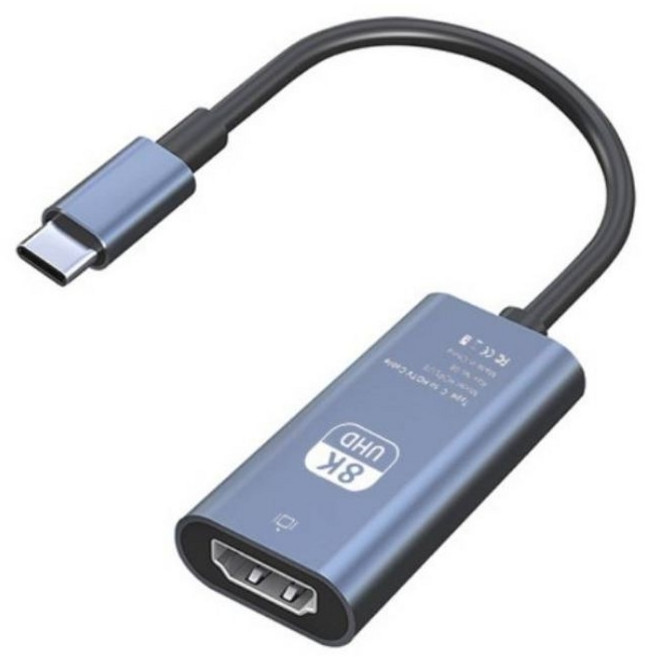 波波 機械師 Type-C轉HDMI母頭 15cm長 支援4K30/4K60高解析度影音傳輸, 1個, 8K 60Hz, 8K 60Hz