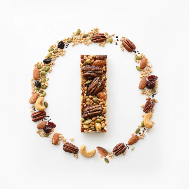 러블리강정 [ 프리미엄 견과바 ] 9가지 견과류 듬뿍 식사대용식 다이어트 간식, 1개, 400g - 쿠팡