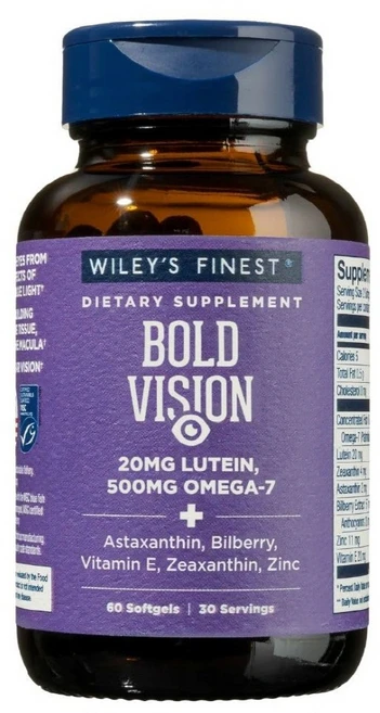 루테인+오메가7 볼드 비전 60소프트젤 윌리스 파이니스트, 1개, 60정 - 쿠팡