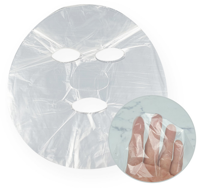 하루닷 일회용 얼굴팩랩 마스크팩 랩 페이스 시트 커버, 투명 100매, 1개