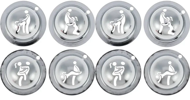 골프채수리용품 4Pcs 골프 공 마커 스테인레스 스틸 스텐실 사용자 정의 도구 재미 있은 스탬퍼 정렬 그리, 02 8Pcs