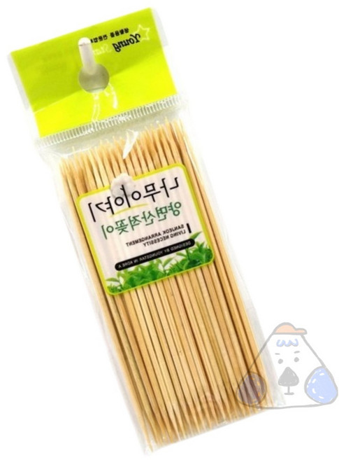 네보자 양면 산적꽂이 10cm 50개 음식꼬챙이 산적용꽂이 음식꼬치 산적나무꼬지