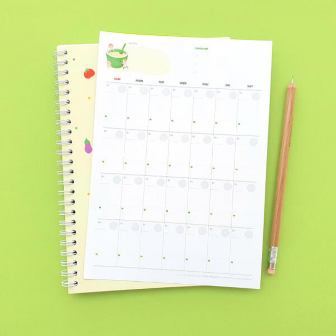 아트박스/제이밀크 오늘의 맘마 이유식 달력(이유식식단)- 포스터형 SET, 상세 설명 참조