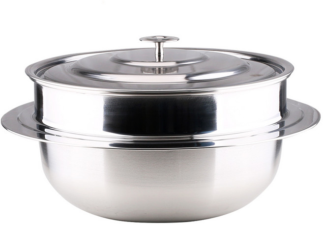 스텐 3중 대형 가마솥 45 인덕션 업소용 솥단지 냄비, 1개