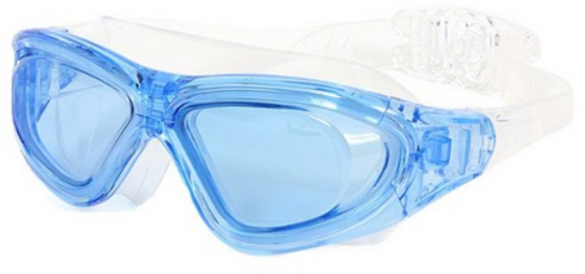 뷰 오픈워터 핀수영 철인3종 전용 수경 V-1000S, BLU, 1개