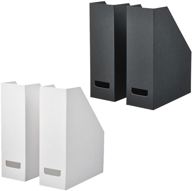 이케아 피에데르하르브 파일꽂이 문서정리, 화이트, 2개