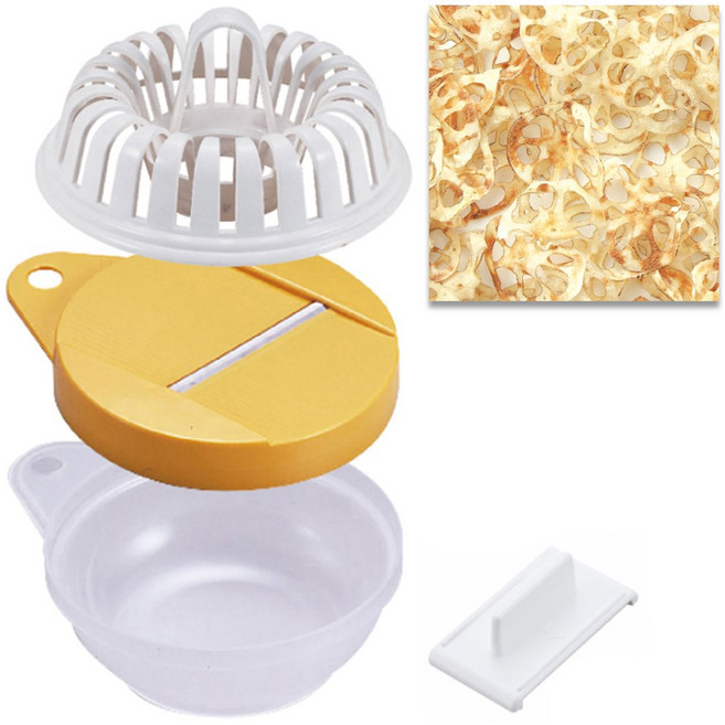 일본[아케보노]전자렌지에 포테이토칩(포테이토칩 메이커)/빠르게 간편하게 야채칩 만들기/전자렌지 전용, 1개