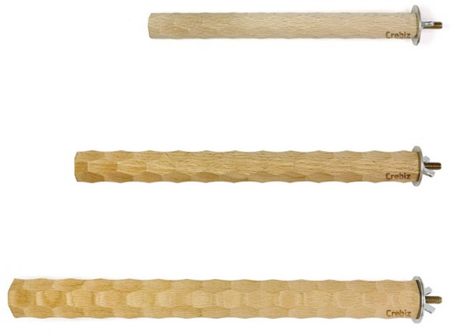 울퉁불퉁 앵무새 횃대 모란 코뉴어 퀘이커 카이큐 뉴기니아 마카우 코카투 나무횟대, 중형 Φ2.5x25cm, 1개