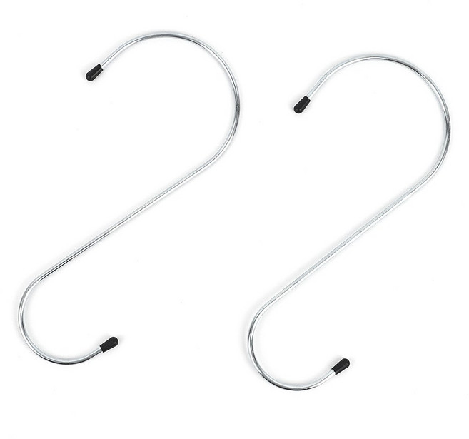 마루오피스_초대형S자고리 S자고리 특대형S자고리 특대S자고리 S자걸이 S자고리후크 에스걸이 다용도걸이 옷걸이 캠핑걸이 걸이형행거, 2개, one