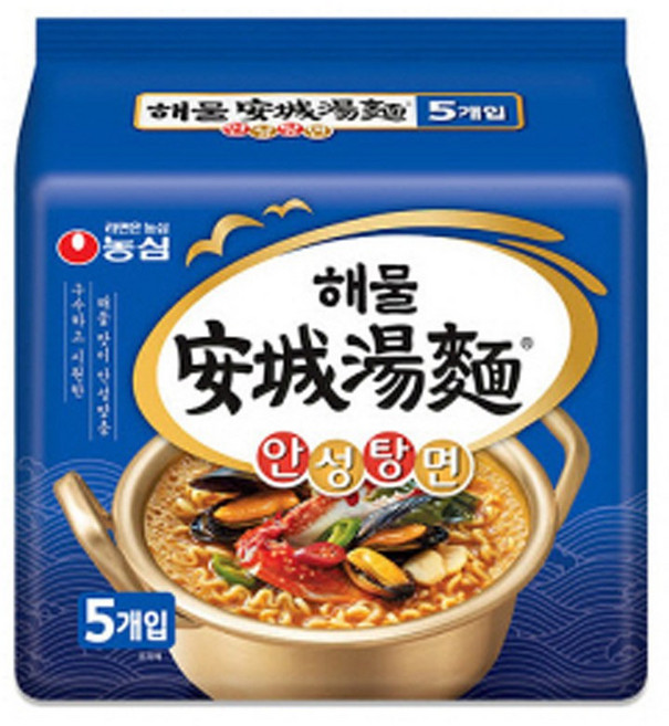 농심 해물 안성탕면 112g 멀티5입 x8개