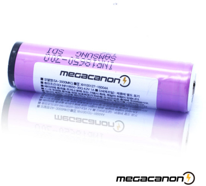 메가캐논 18650 삼성SDI INR18650-30Q 15A 고방전 보호회로 MEGACANON 3000mAh, SDI 18650-30Q 3000 보호(돌출형)., 1개