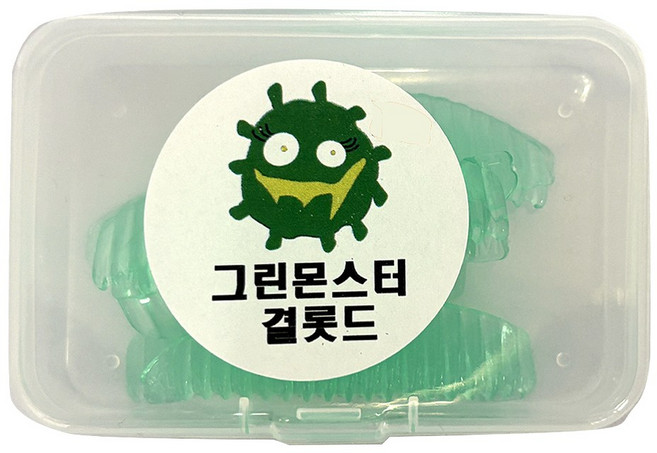 속눈썹 펌 결롯드 몬스터 L컬 4쌍+올인원펌스틱5개증정 괴물같이 올라가는 컬, 1개, 그린