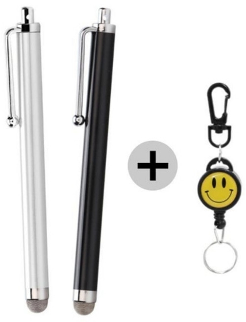 기타 스마트폰 정전식 터치펜 릴홀더 포함 산행 라이더 택배, 블랙, 1개