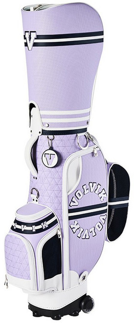 볼빅 신형 VBCB 프리미엄 바시티 바퀴형 캐디백, 라벤더