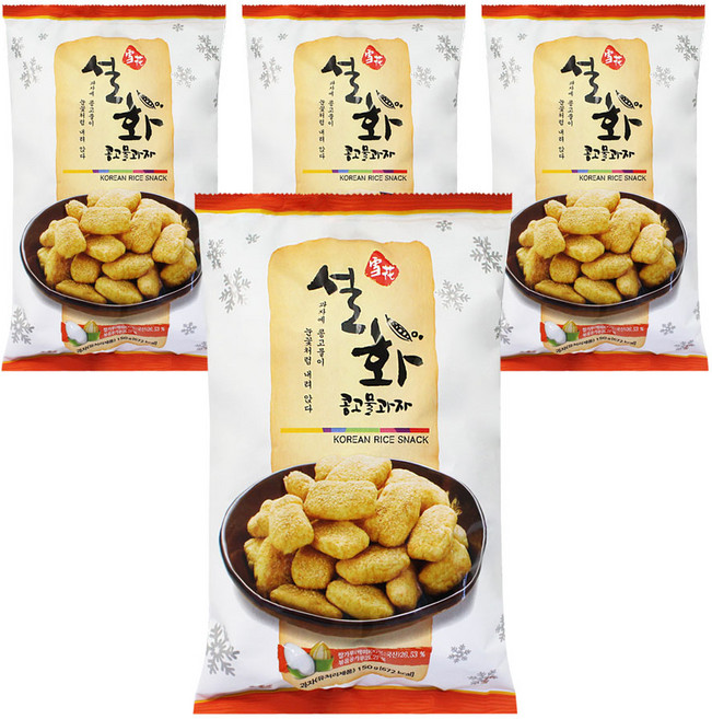 싱싱 설화 콩고물과자 150g x4개, 4개